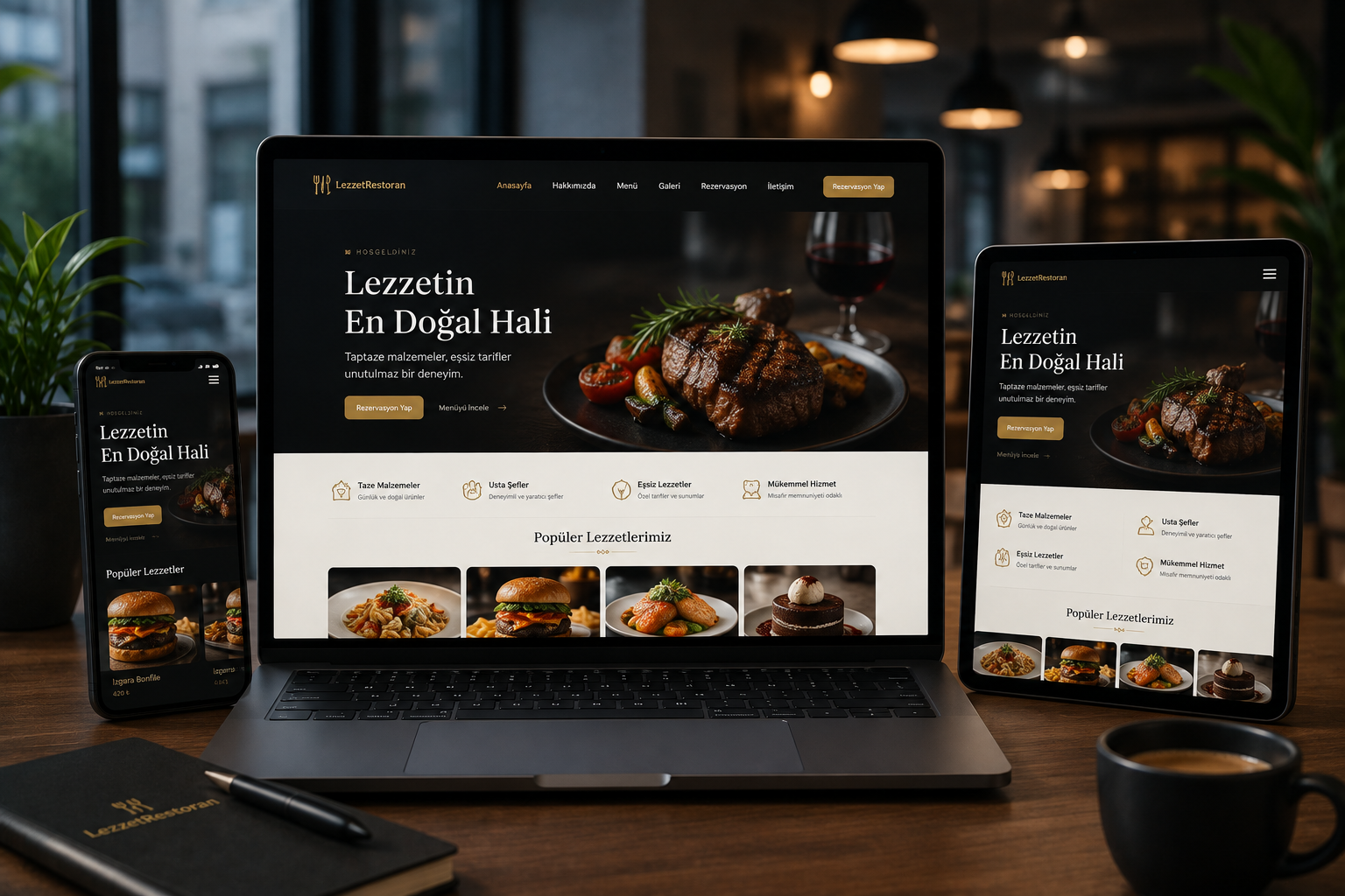 Restoran Web Sitesi Demo
