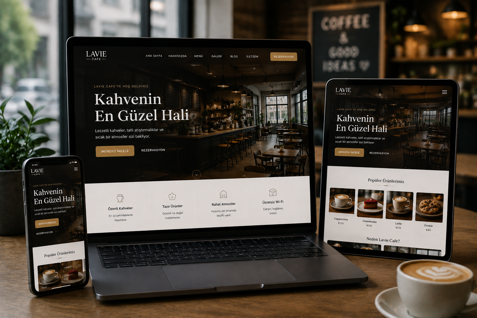 Kafe Web Sitesi Demo